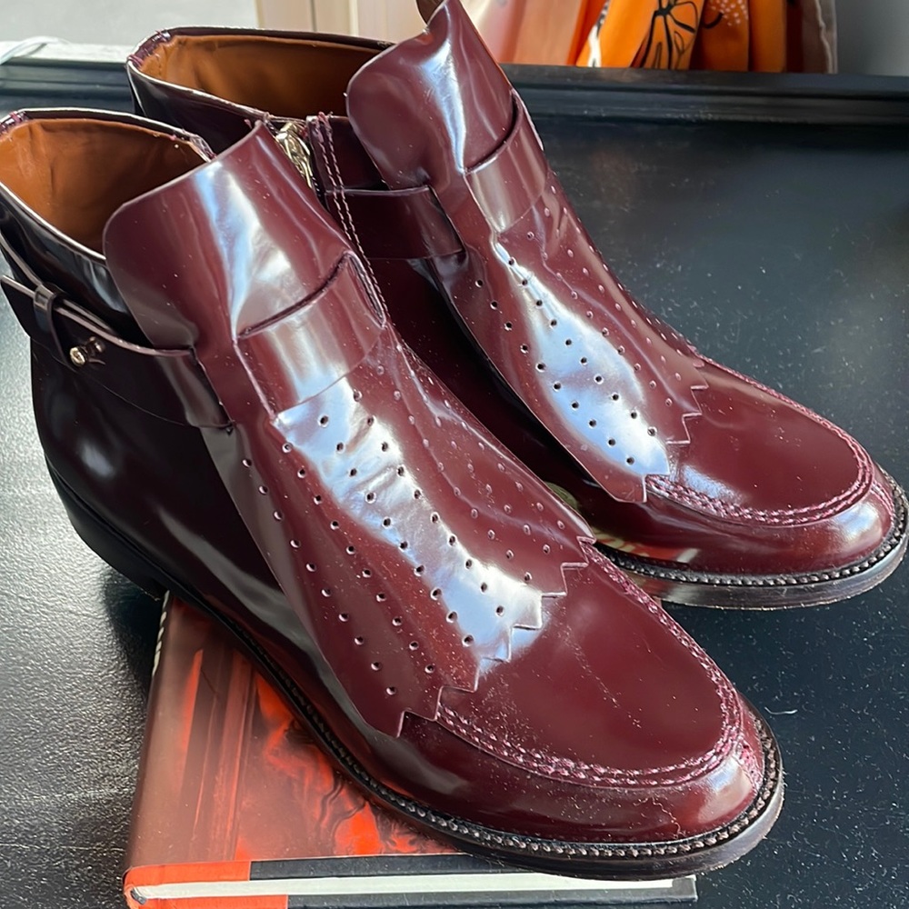 Tory Burch burgundy boots